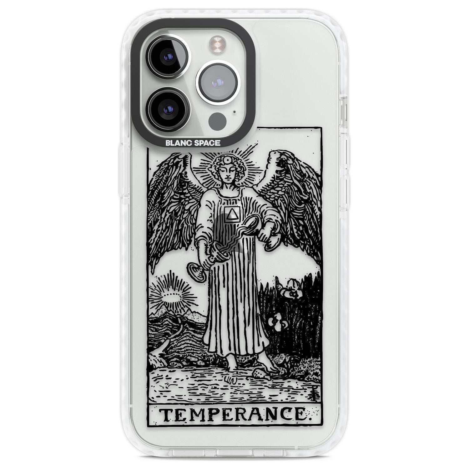 Personalised Temperance Tarot Card - Transparent Custom Phone Case iPhone 13 Pro / Impact Case,iPhone 14 Pro / Impact Case,iPhone 15 Pro Max / Impact Case,iPhone 15 Pro / Impact Case Blanc Space