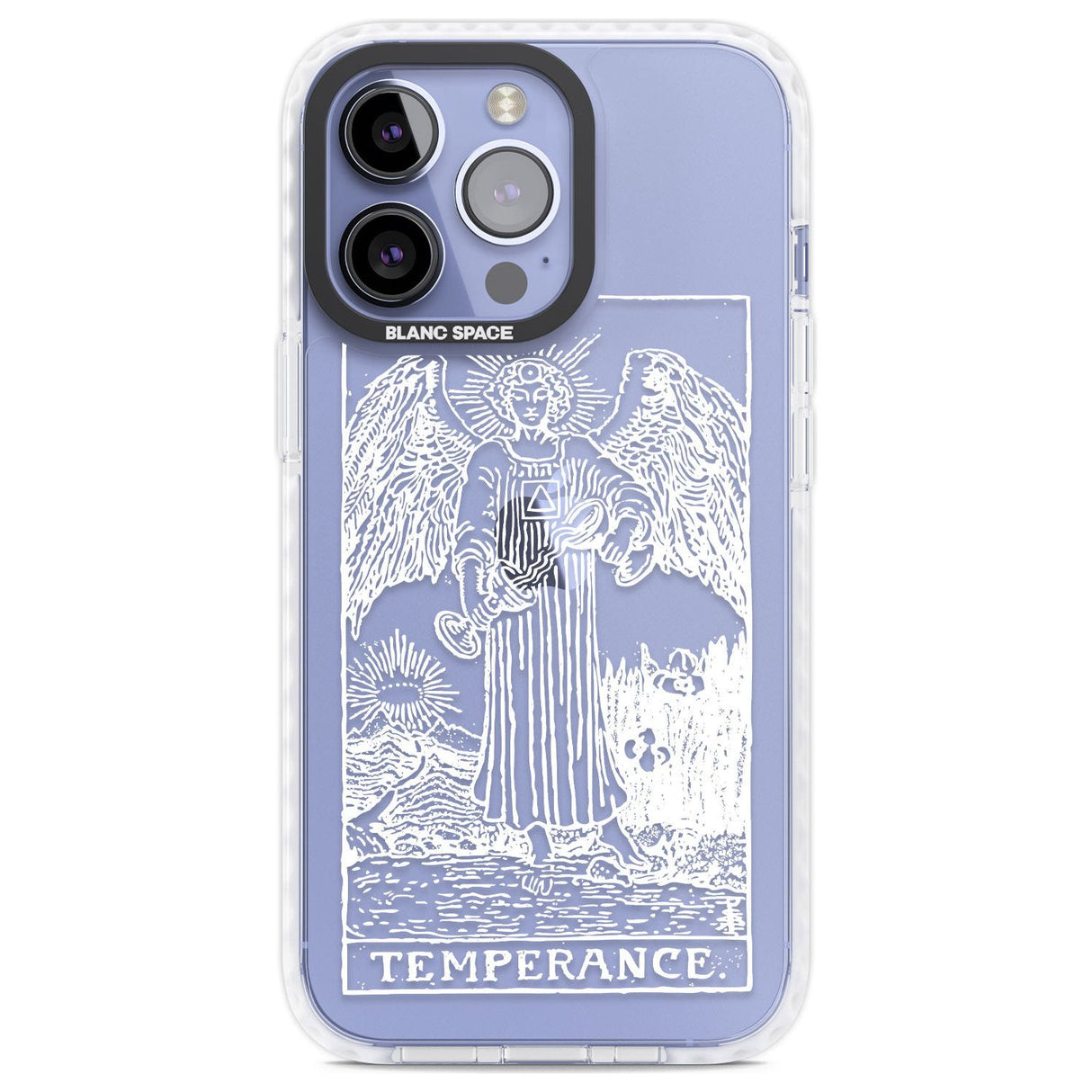 Personalised Temperance Tarot Card - White Transparent Custom Phone Case iPhone 13 Pro / Impact Case,iPhone 14 Pro / Impact Case,iPhone 15 Pro Max / Impact Case,iPhone 15 Pro / Impact Case Blanc Space