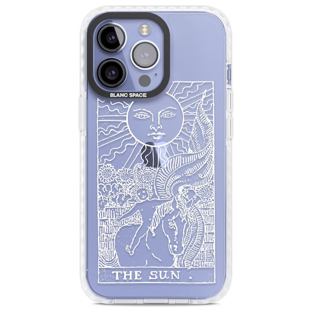 Personalised The Sun Tarot Card - White Transparent Custom Phone Case iPhone 13 Pro / Impact Case,iPhone 14 Pro / Impact Case,iPhone 15 Pro Max / Impact Case,iPhone 15 Pro / Impact Case Blanc Space
