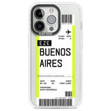 Personalised Buenos Aires Boarding Pass Custom Phone Case iPhone 13 Pro / Impact Case,iPhone 14 Pro / Impact Case,iPhone 15 Pro Max / Impact Case,iPhone 15 Pro / Impact Case Blanc Space