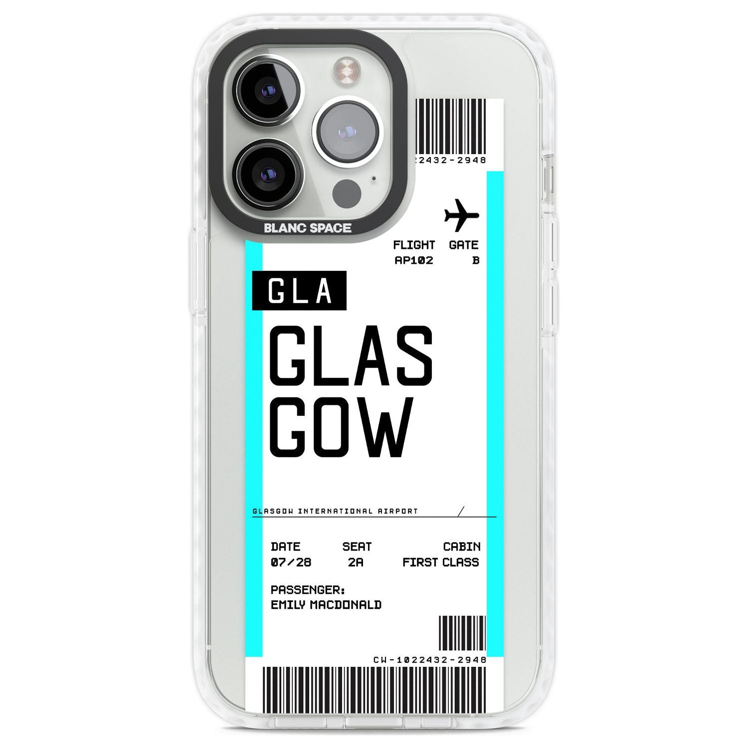 Personalised Glasgow Boarding Pass