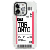 Personalised Toronto Boarding Pass Custom Phone Case iPhone 13 Pro / Impact Case,iPhone 14 Pro / Impact Case,iPhone 15 Pro Max / Impact Case,iPhone 15 Pro / Impact Case Blanc Space