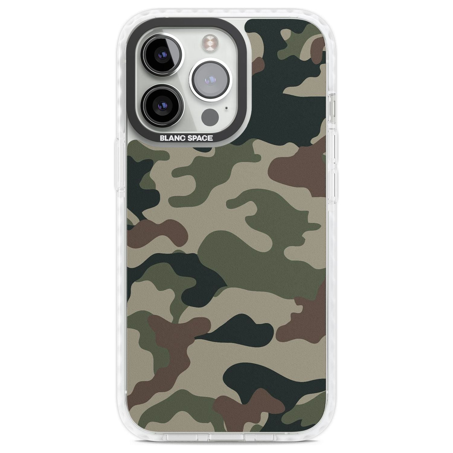 Green and Brown Camo Phone Case iPhone 13 Pro / Impact Case,iPhone 14 Pro / Impact Case,iPhone 15 Pro Max / Impact Case,iPhone 15 Pro / Impact Case Blanc Space