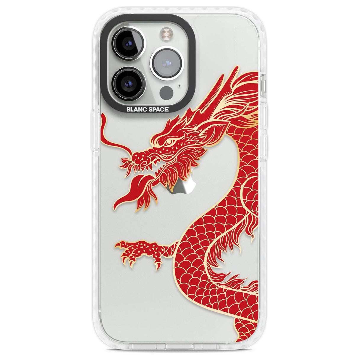 Large Red Dragon Phone Case iPhone 13 Pro / Impact Case,iPhone 14 Pro / Impact Case,iPhone 15 Pro Max / Impact Case,iPhone 15 Pro / Impact Case Blanc Space
