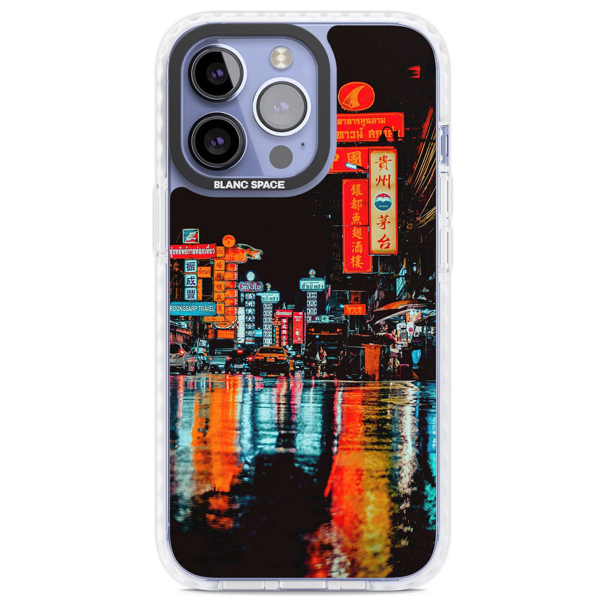 Neon City Phone Case iPhone 13 Pro / Impact Case,iPhone 14 Pro / Impact Case,iPhone 15 Pro Max / Impact Case,iPhone 15 Pro / Impact Case Blanc Space