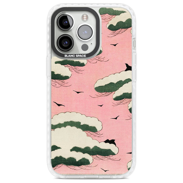 Japanese Pink Sky by Watanabe Seitei Phone Case iPhone 13 Pro / Impact Case,iPhone 14 Pro / Impact Case,iPhone 15 Pro Max / Impact Case,iPhone 15 Pro / Impact Case Blanc Space
