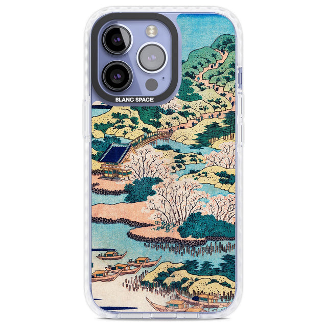 Coastal Community by Katsushika Hokusai Phone Case iPhone 13 Pro / Impact Case,iPhone 14 Pro / Impact Case,iPhone 15 Pro Max / Impact Case,iPhone 15 Pro / Impact Case Blanc Space