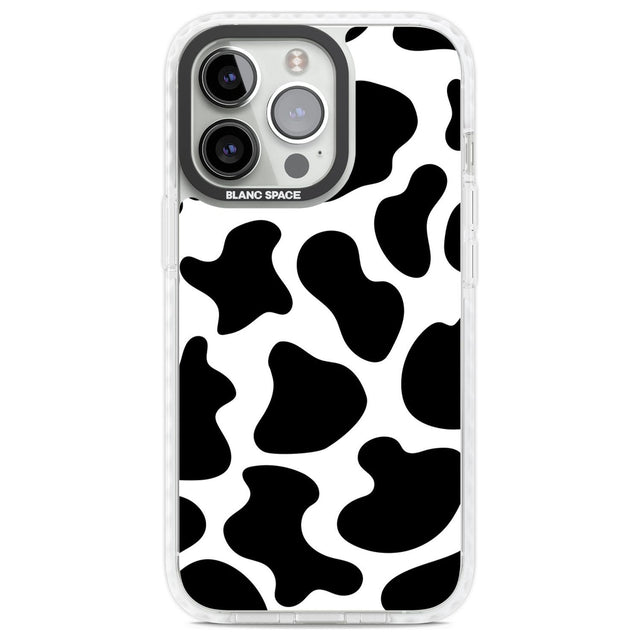 Cow Print Phone Case iPhone 13 Pro / Impact Case,iPhone 14 Pro / Impact Case,iPhone 15 Pro Max / Impact Case,iPhone 15 Pro / Impact Case Blanc Space