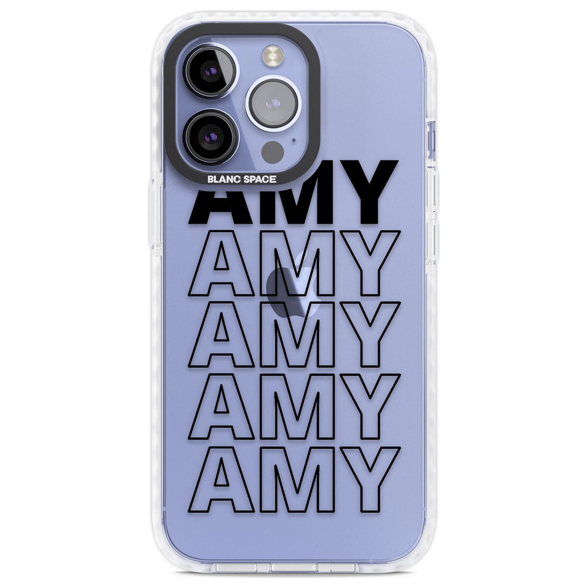 Personalised Clear Text  5A Custom Phone Case iPhone 13 Pro / Impact Case,iPhone 14 Pro / Impact Case,iPhone 15 Pro Max / Impact Case,iPhone 15 Pro / Impact Case Blanc Space