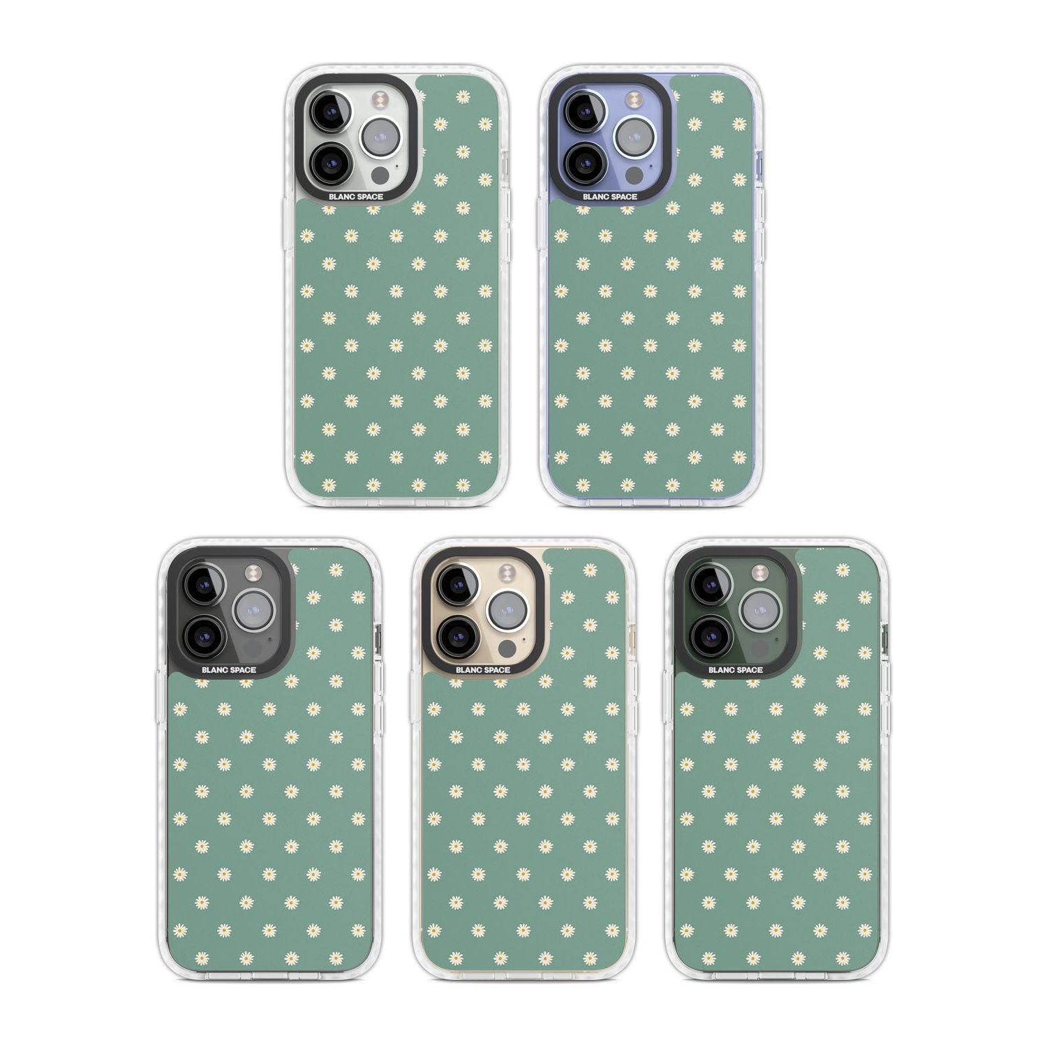 Daisy Pattern Teal Cute Floral