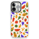 Mixed Kawaii Food Icons - Solid Phone Case iPhone 13 Pro / Impact Case,iPhone 14 Pro / Impact Case,iPhone 15 Pro Max / Impact Case,iPhone 15 Pro / Impact Case Blanc Space