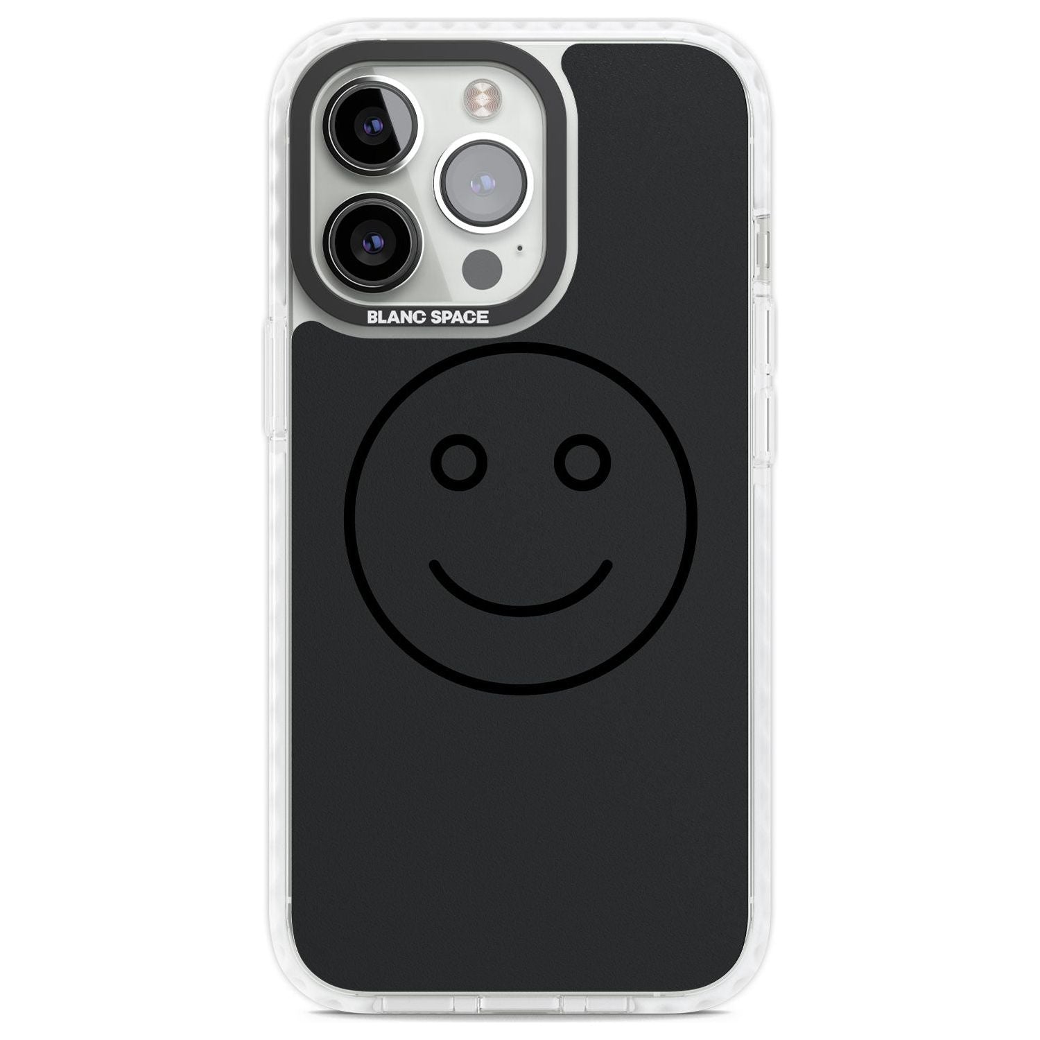 Dark Smiley Face Phone Case iPhone 13 Pro / Impact Case,iPhone 14 Pro / Impact Case,iPhone 15 Pro Max / Impact Case,iPhone 15 Pro / Impact Case Blanc Space