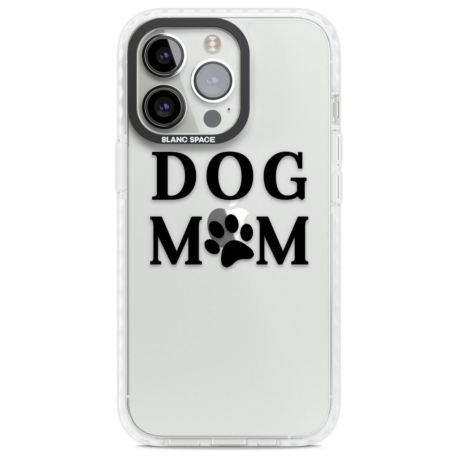 Dog Mom Paw Print Phone Case iPhone 13 Pro / Impact Case,iPhone 14 Pro / Impact Case,iPhone 15 Pro Max / Impact Case,iPhone 15 Pro / Impact Case Blanc Space