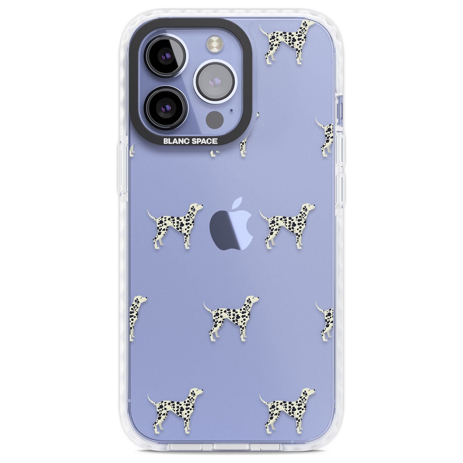 Dalmation Dog Pattern Clear Phone Case iPhone 13 Pro / Impact Case,iPhone 14 Pro / Impact Case,iPhone 15 Pro Max / Impact Case,iPhone 15 Pro / Impact Case Blanc Space