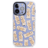 Cockapoo (Champagne) Watercolour Dog Pattern Phone Case iPhone 13 Pro / Impact Case,iPhone 14 Pro / Impact Case,iPhone 15 Pro Max / Impact Case,iPhone 15 Pro / Impact Case Blanc Space