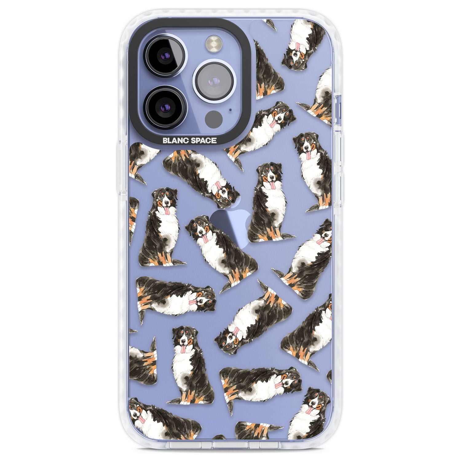Bernese Mountain Dog Watercolour Dog Pattern