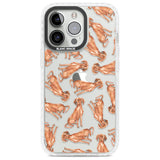 Hungarian Vizsla Watercolour Dog Pattern Phone Case iPhone 13 Pro / Impact Case,iPhone 14 Pro / Impact Case,iPhone 15 Pro Max / Impact Case,iPhone 15 Pro / Impact Case Blanc Space