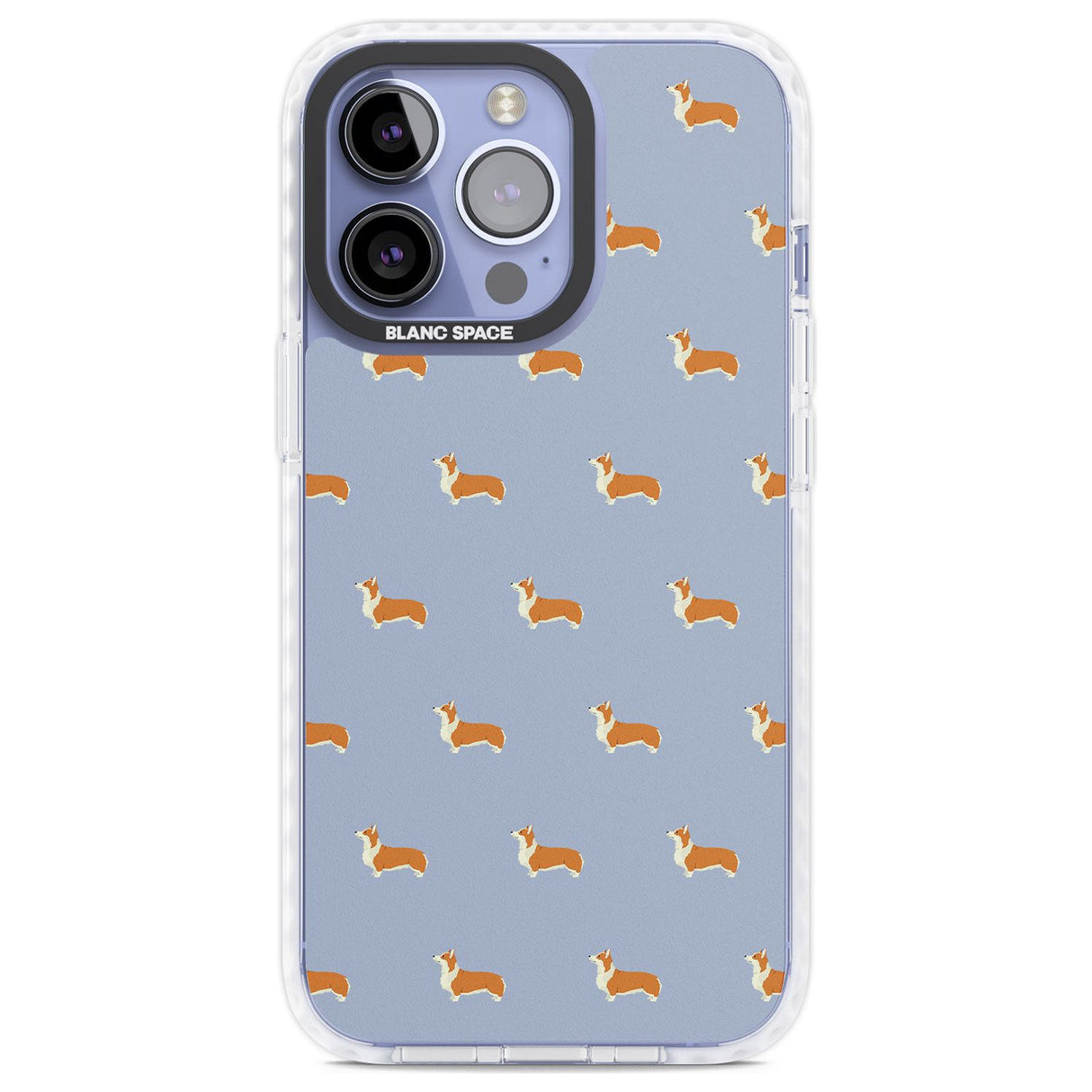 Pembroke Welsh Corgi Dog Pattern Phone Case iPhone 13 Pro / Impact Case,iPhone 14 Pro / Impact Case,iPhone 15 Pro Max / Impact Case,iPhone 15 Pro / Impact Case Blanc Space