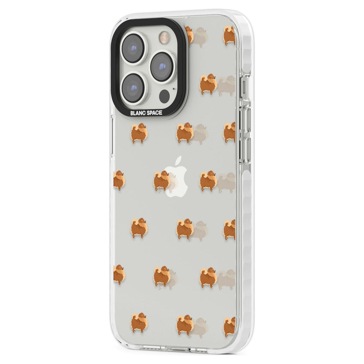 Pomeranian Dog Pattern Clear