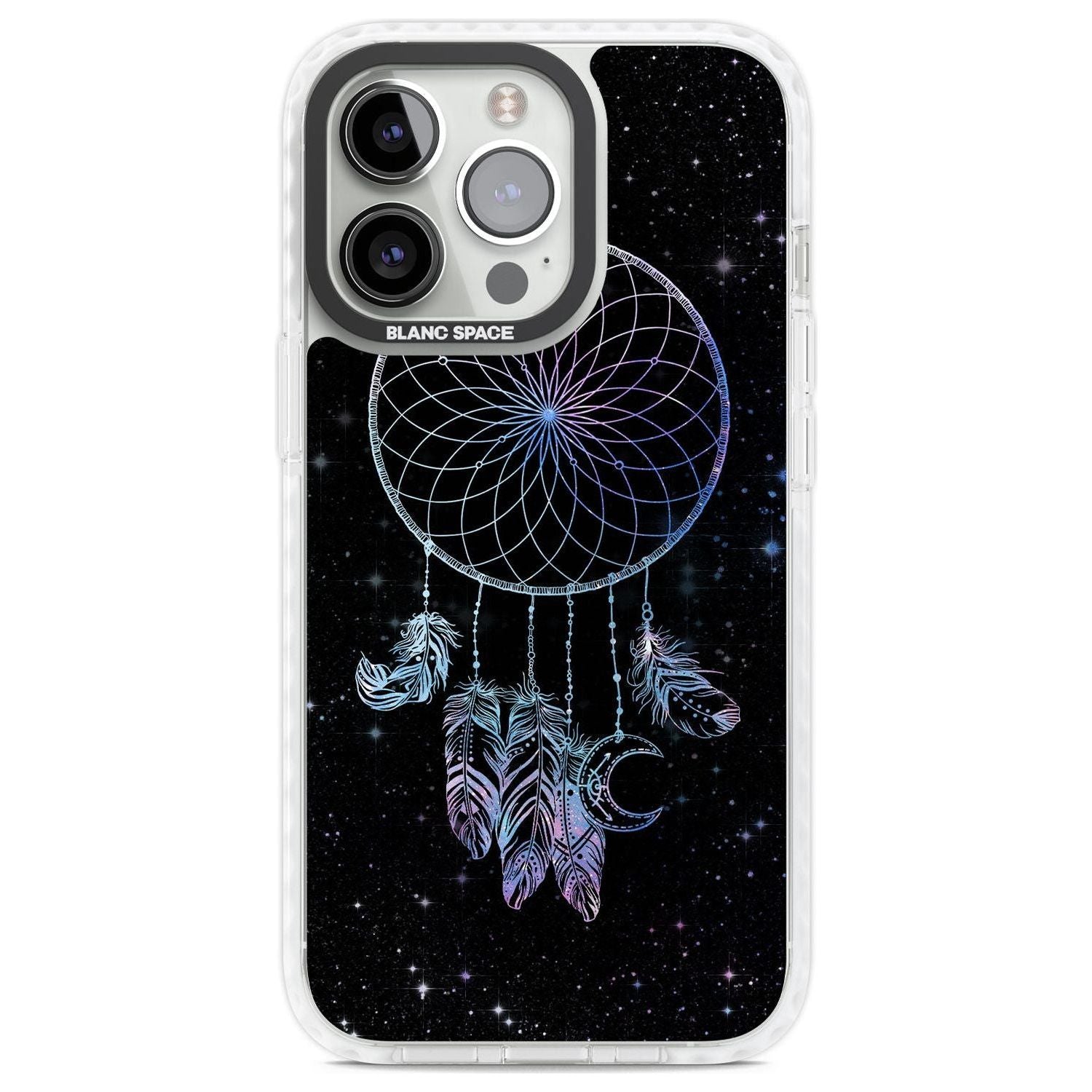 Dreamcatcher Space Stars Galaxy Print Phone Case iPhone 13 Pro / Impact Case,iPhone 14 Pro / Impact Case,iPhone 15 Pro Max / Impact Case,iPhone 15 Pro / Impact Case Blanc Space