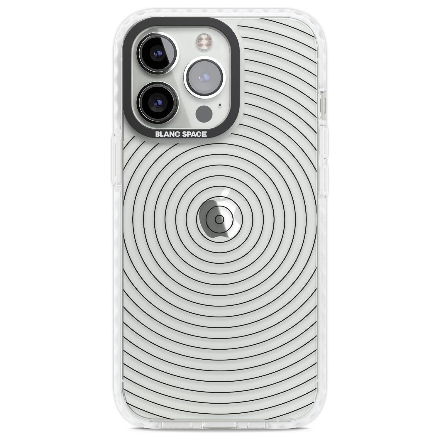 Abstract Lines: Circles Phone Case iPhone 13 Pro / Impact Case,iPhone 14 Pro / Impact Case,iPhone 15 Pro Max / Impact Case,iPhone 15 Pro / Impact Case Blanc Space