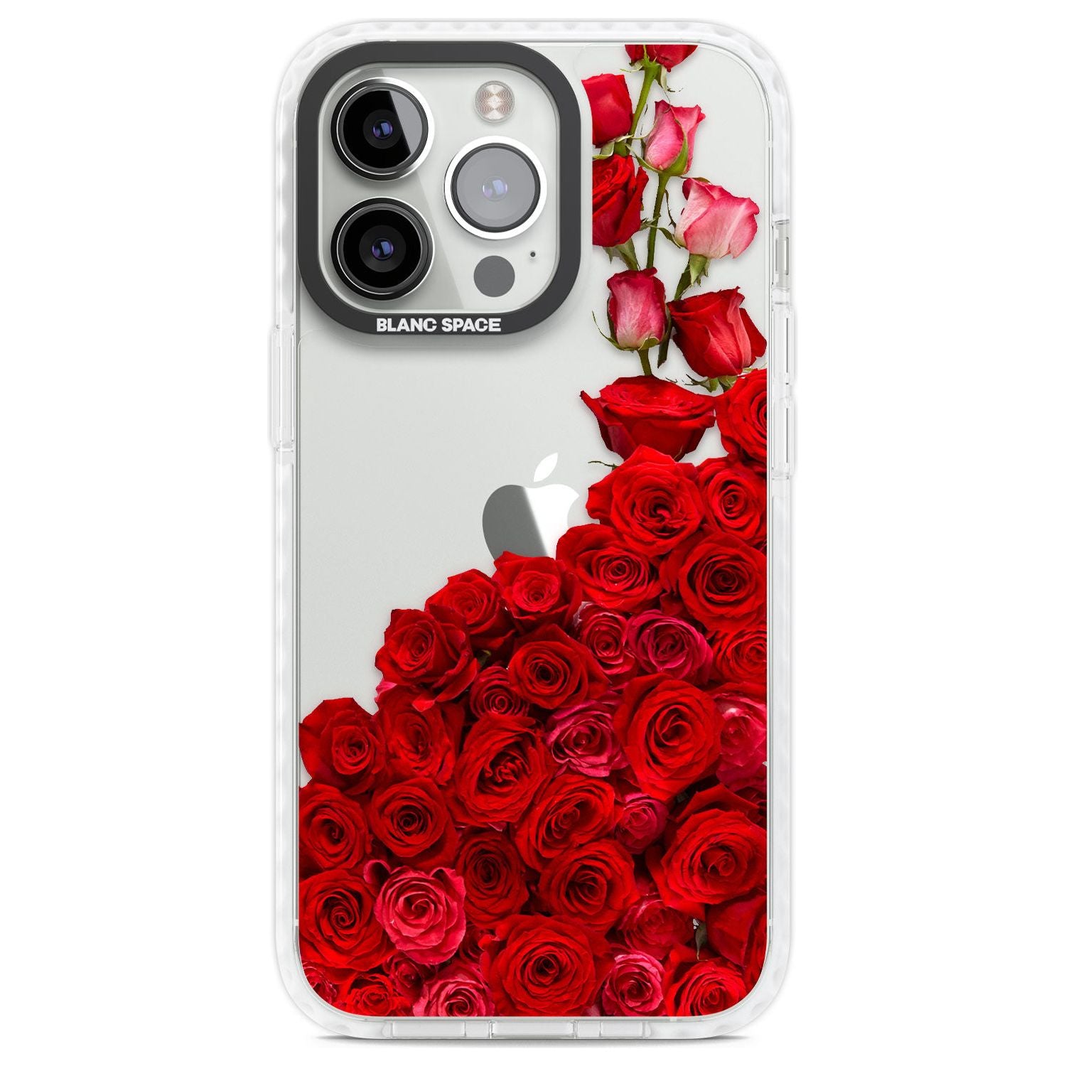 Floral Roses Phone Case iPhone 13 Pro / Impact Case,iPhone 14 Pro / Impact Case,iPhone 15 Pro / Impact Case,iPhone 15 Pro Max / Impact Case Blanc Space