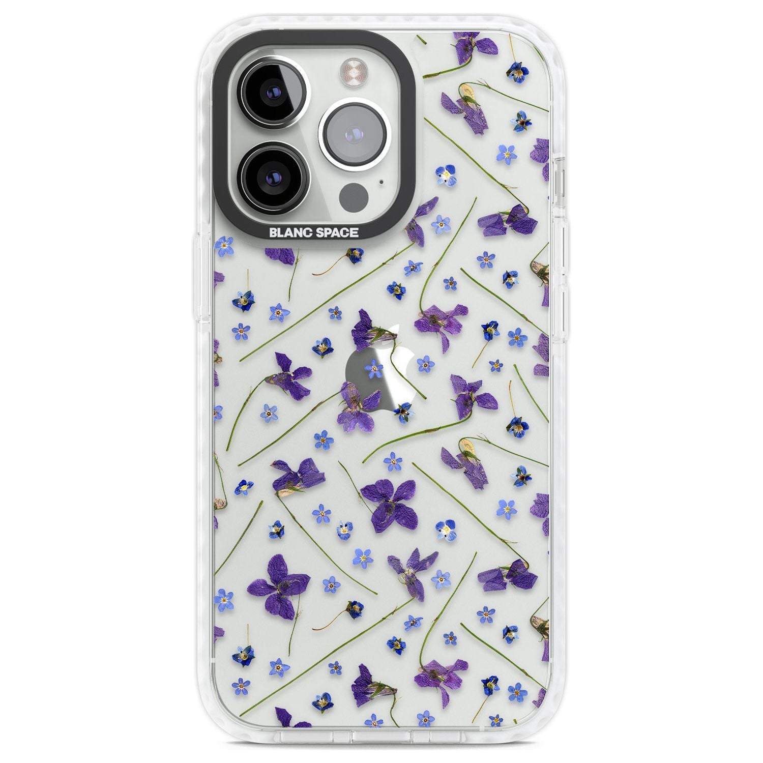 Violet & Blue Floral Pattern Design