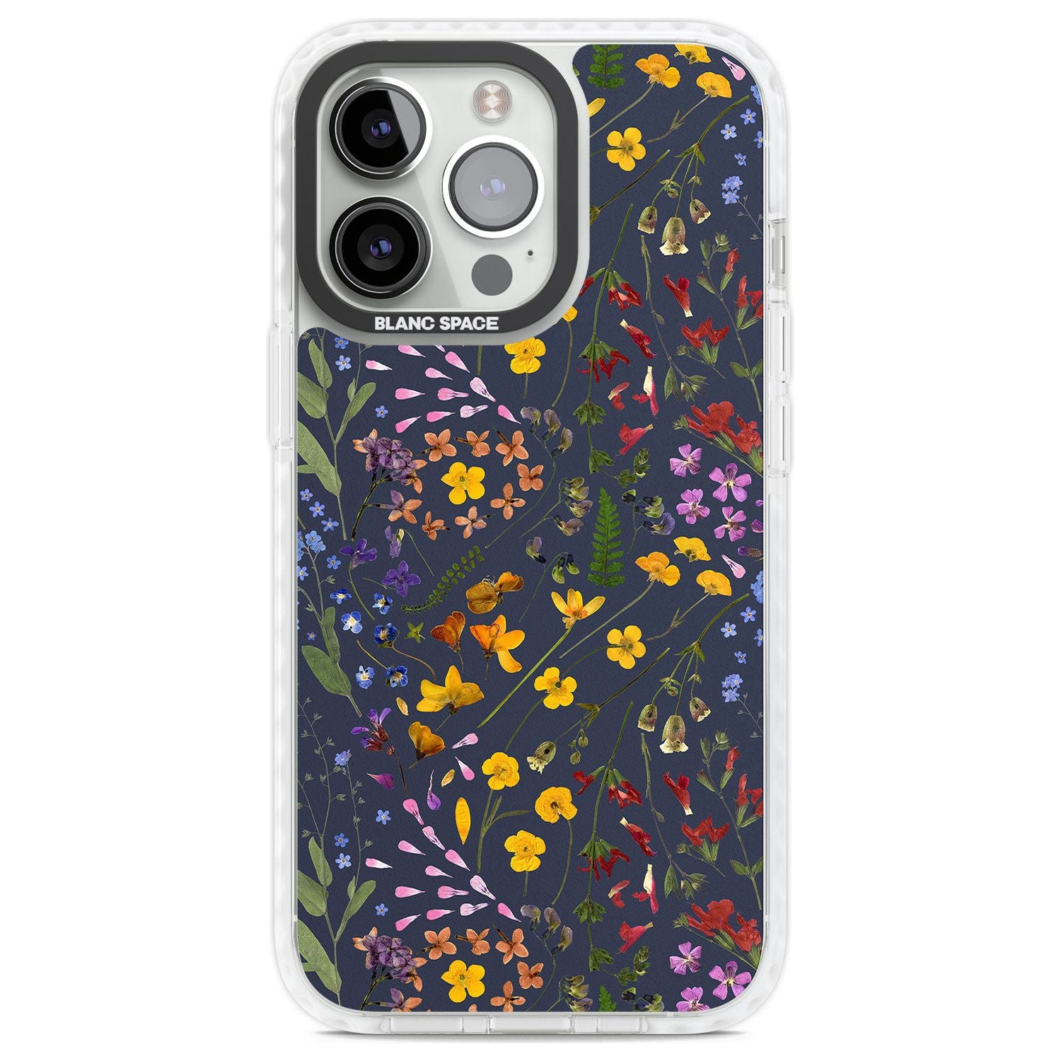 Wildflower Leaves Cluster Navy