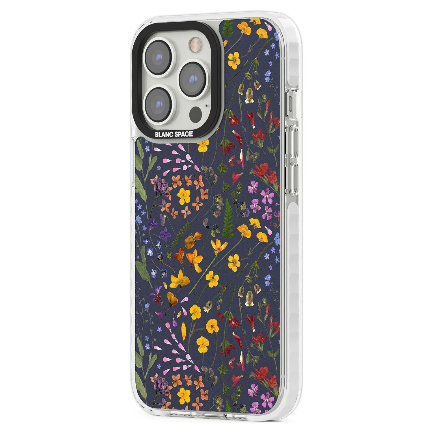 Wildflower Leaves Cluster Navy