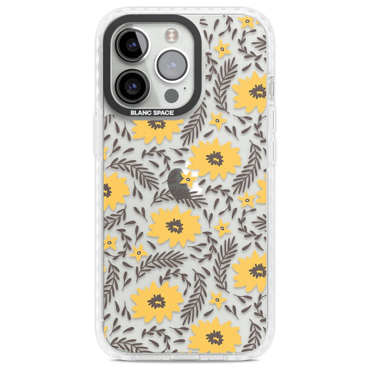 Yellow Blossoms Transparent Floral