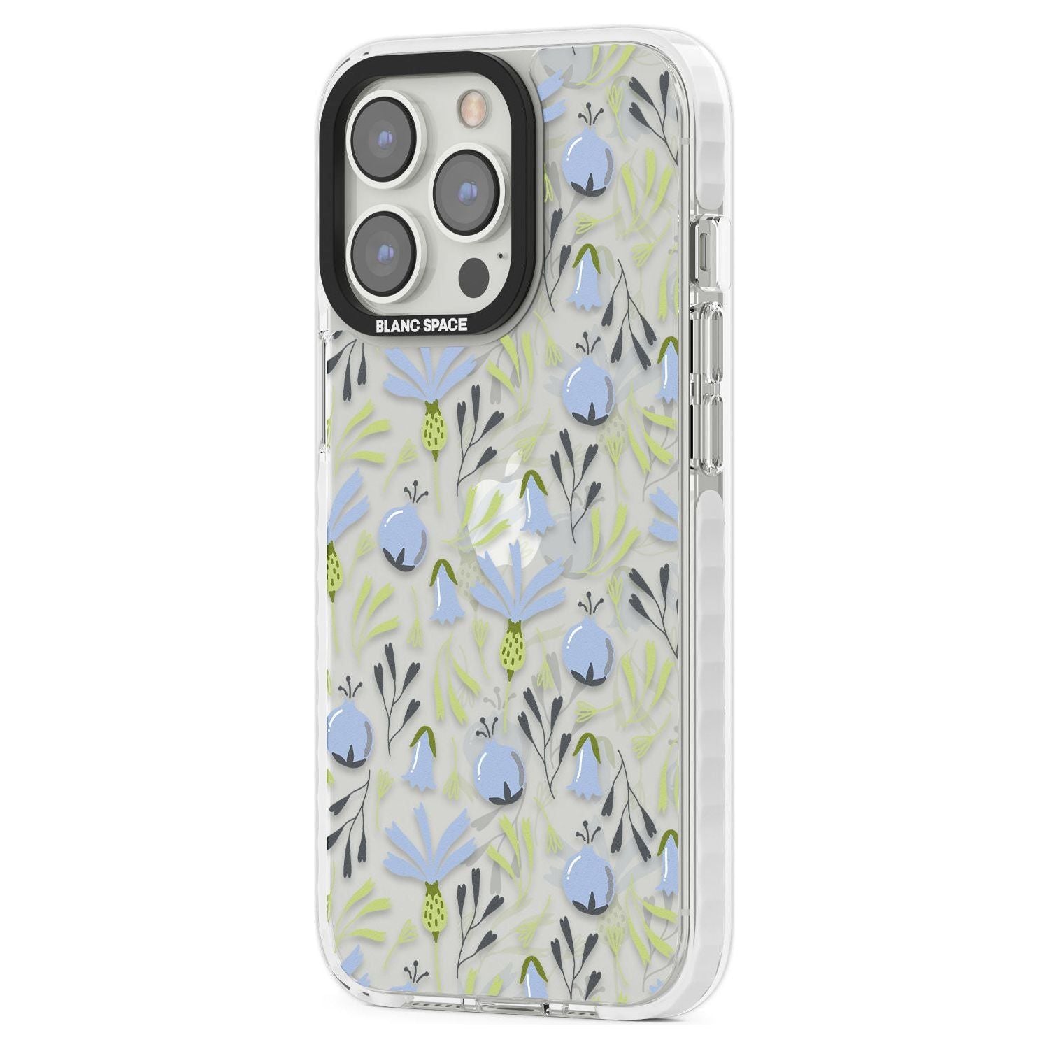 Blue Flora Transparent Floral