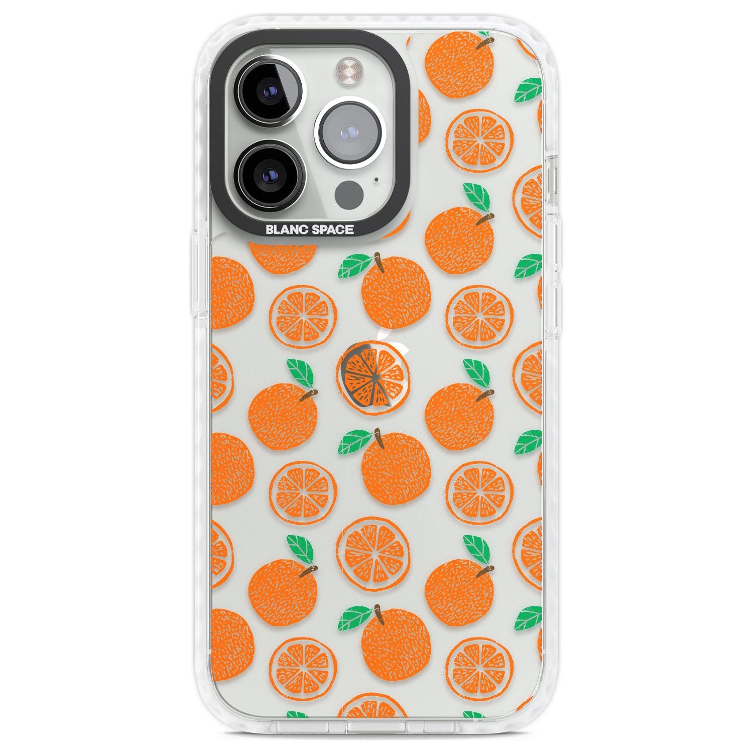 Orange Pattern Phone Case iPhone 13 Pro / Impact Case,iPhone 14 Pro / Impact Case,iPhone 15 Pro Max / Impact Case,iPhone 15 Pro / Impact Case Blanc Space