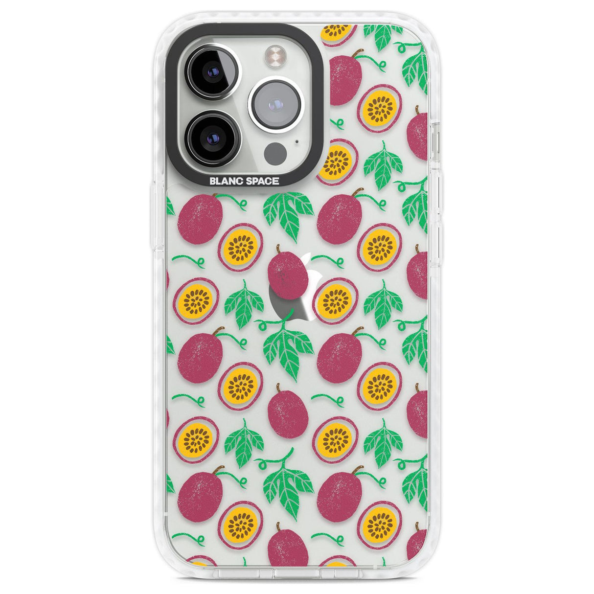 Passion Fruit Pattern Phone Case iPhone 13 Pro / Impact Case,iPhone 14 Pro / Impact Case,iPhone 15 Pro Max / Impact Case,iPhone 15 Pro / Impact Case Blanc Space