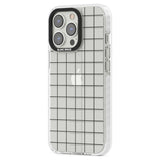 Simplistic Large Grid Pattern Black (Transparent)