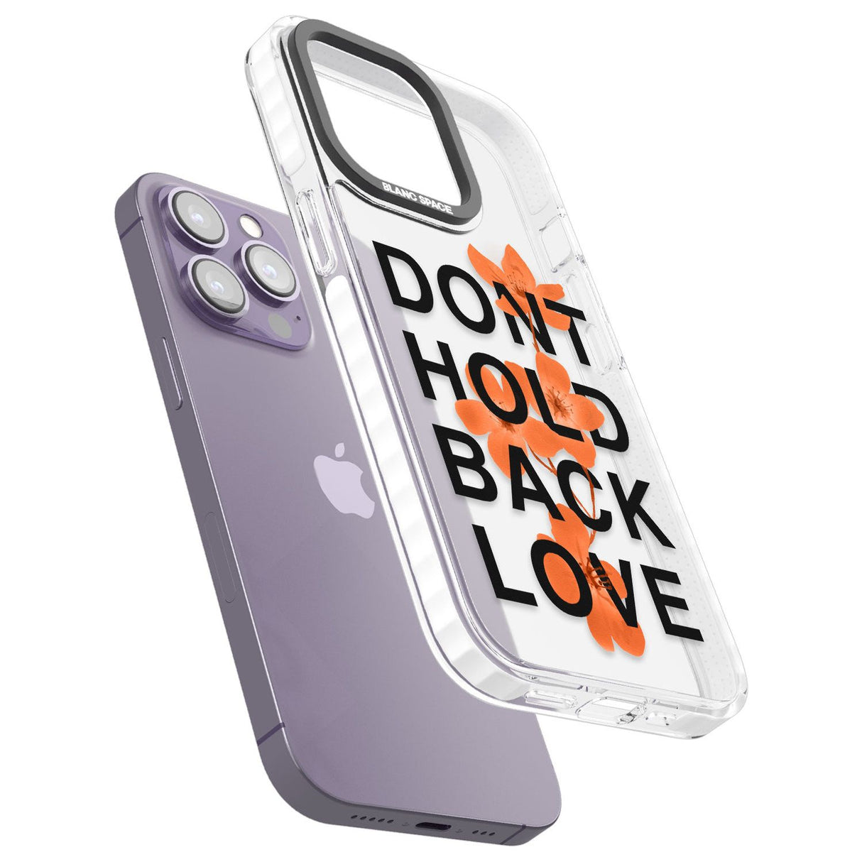 Don't Hold Back Love - Blue & WhitePhone Case for iPhone 14 Pro