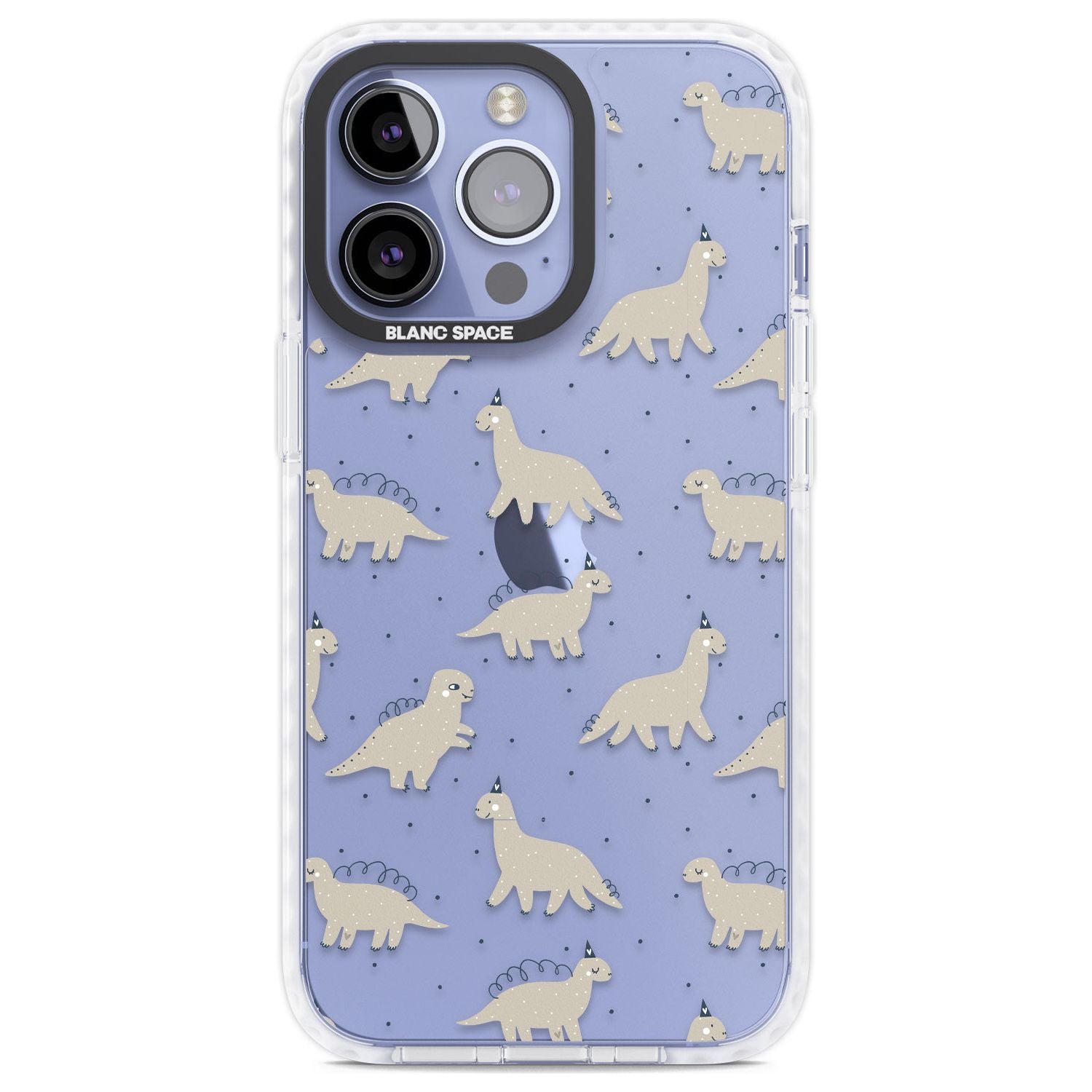 Adorable Dinosaurs Pattern (Clear) Phone Case iPhone 13 Pro / Impact Case,iPhone 14 Pro / Impact Case,iPhone 15 Pro Max / Impact Case,iPhone 15 Pro / Impact Case Blanc Space