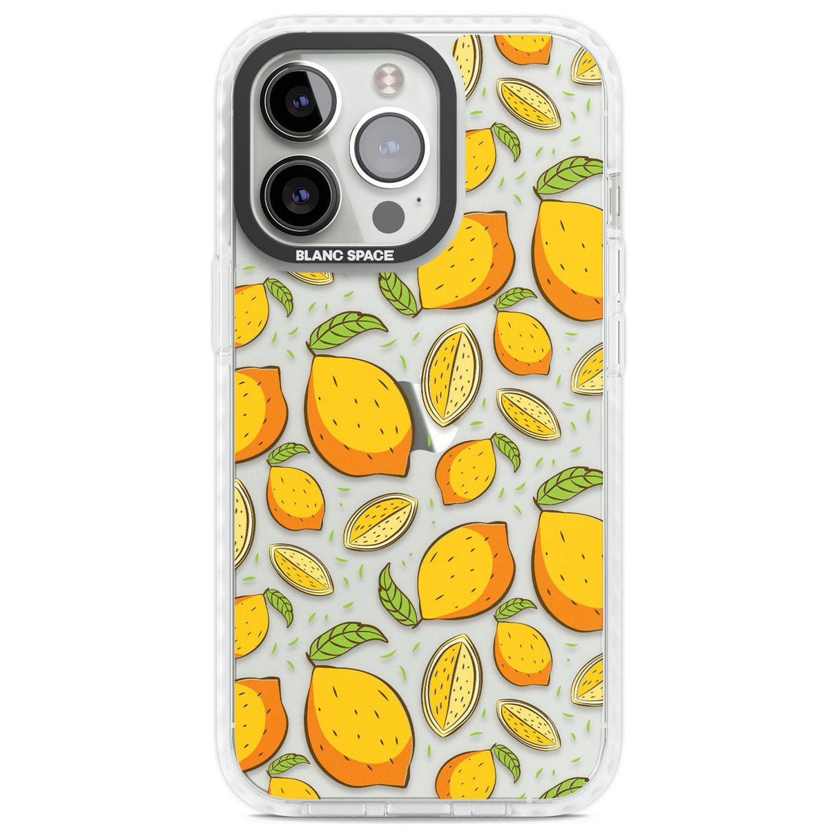 Lemon Pattern Phone Case iPhone 13 Pro / Impact Case,iPhone 14 Pro / Impact Case,iPhone 15 Pro Max / Impact Case,iPhone 15 Pro / Impact Case Blanc Space