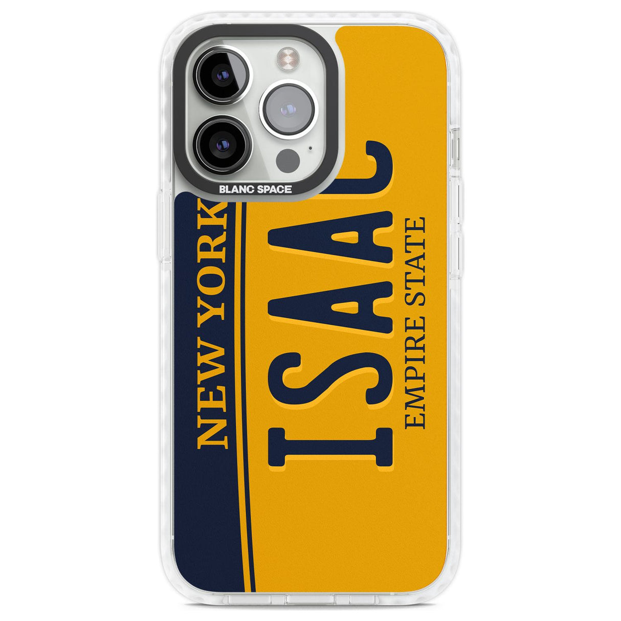 New York License Plate Custom Phone Case iPhone 13 Pro / Impact Case,iPhone 14 Pro / Impact Case,iPhone 15 Pro Max / Impact Case,iPhone 15 Pro / Impact Case Blanc Space