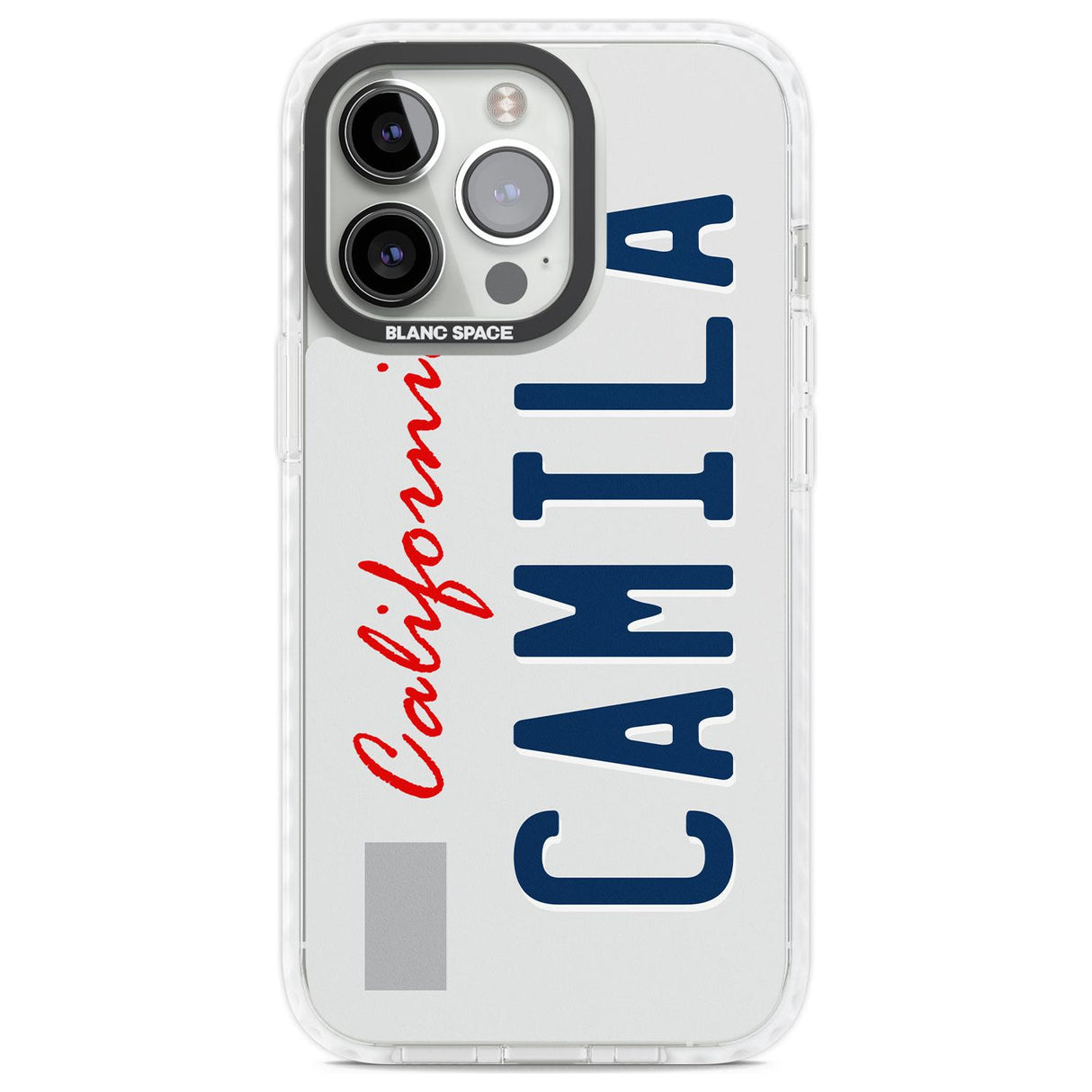 California License Plate Custom Phone Case iPhone 13 Pro / Impact Case,iPhone 14 Pro / Impact Case,iPhone 15 Pro Max / Impact Case,iPhone 15 Pro / Impact Case Blanc Space