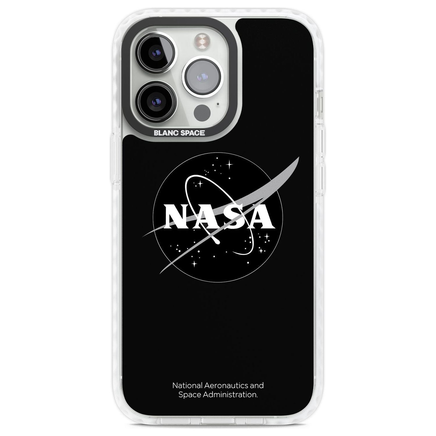 Dark NASA Meatball Phone Case iPhone 13 Pro / Impact Case,iPhone 14 Pro / Impact Case,iPhone 15 Pro Max / Impact Case,iPhone 15 Pro / Impact Case Blanc Space