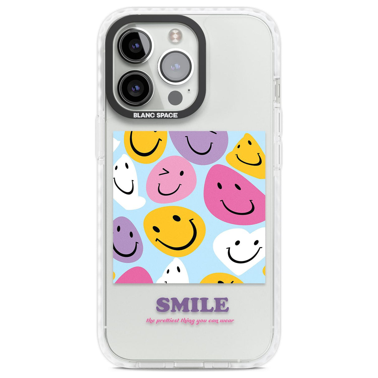 A Smile Phone Case iPhone 13 Pro / Impact Case,iPhone 14 Pro / Impact Case,iPhone 15 Pro Max / Impact Case,iPhone 15 Pro / Impact Case Blanc Space