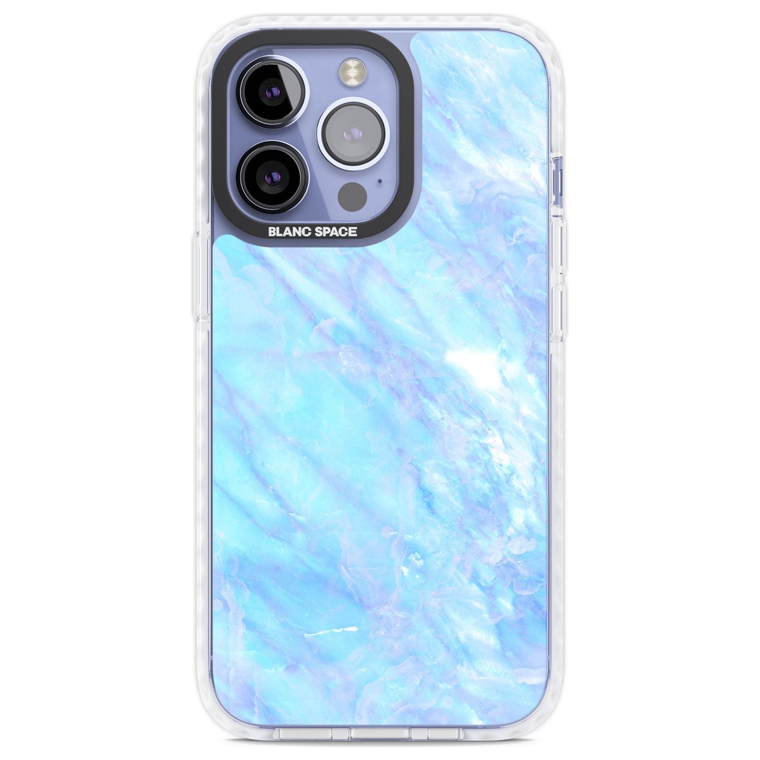 Iridescent Crystal Marble Phone Case iPhone 13 Pro / Impact Case,iPhone 14 Pro / Impact Case,iPhone 15 Pro Max / Impact Case,iPhone 15 Pro / Impact Case Blanc Space