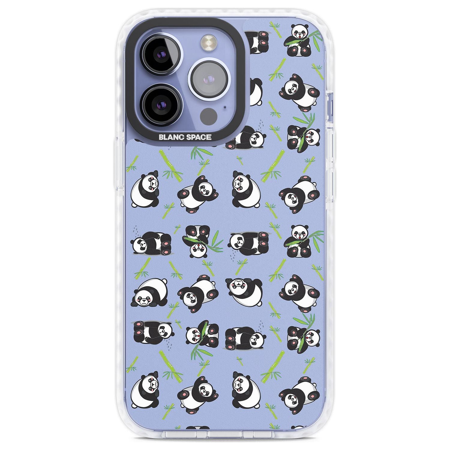 Panda Pattern Phone Case iPhone 13 Pro / Impact Case,iPhone 14 Pro / Impact Case,iPhone 15 Pro / Impact Case,iPhone 15 Pro Max / Impact Case Blanc Space