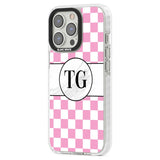 Personalised Monogrammed Pink Check Phone Case iPhone 15 Pro Max / Black Impact Case,iPhone 15 Plus / Black Impact Case,iPhone 15 Pro / Black Impact Case,iPhone 15 / Black Impact Case,iPhone 15 Pro Max / Impact Case,iPhone 15 Plus / Impact Case,iPhone 15 Pro / Impact Case,iPhone 15 / Impact Case,iPhone 15 Pro Max / Magsafe Black Impact Case,iPhone 15 Plus / Magsafe Black Impact Case,iPhone 15 Pro / Magsafe Black Impact Case,iPhone 15 / Magsafe Black Impact Case,iPhone 14 Pro Max / Black Impact Case,iPhone 1