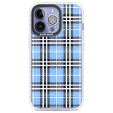 Blue Plaid Phone Case iPhone 13 Pro / Impact Case,iPhone 14 Pro / Impact Case,iPhone 15 Pro Max / Impact Case,iPhone 15 Pro / Impact Case Blanc Space