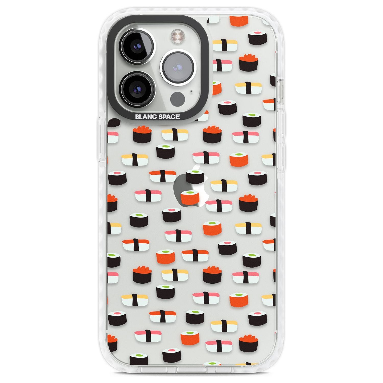 Minimalist Sushi Pattern Phone Case iPhone 13 Pro / Impact Case,iPhone 14 Pro / Impact Case,iPhone 15 Pro Max / Impact Case,iPhone 15 Pro / Impact Case Blanc Space