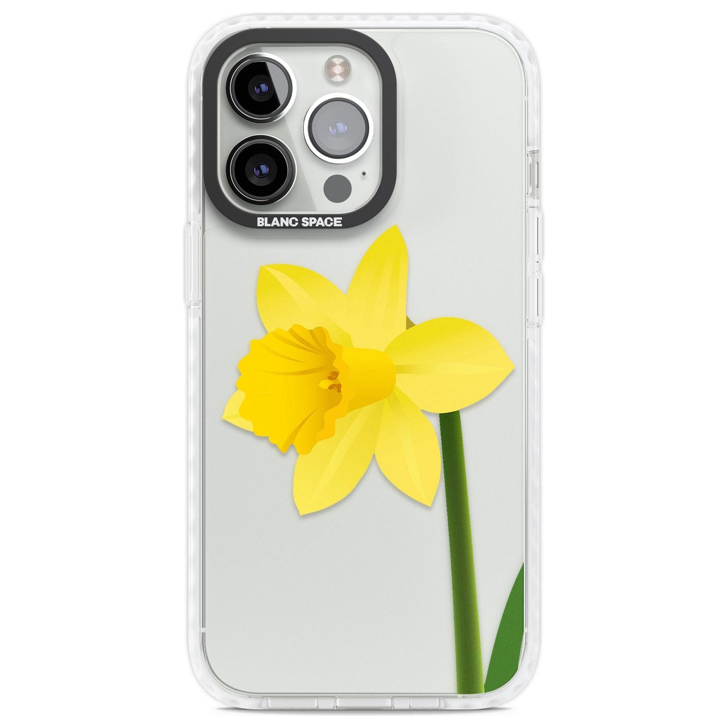 Daffodil Phone Case iPhone 13 Pro / Impact Case,iPhone 14 Pro / Impact Case,iPhone 15 Pro / Impact Case,iPhone 15 Pro Max / Impact Case Blanc Space