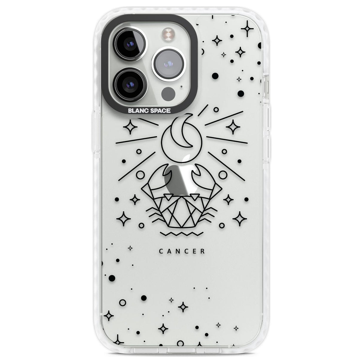 Cancer Emblem - Transparent Design Phone Case iPhone 13 Pro / Impact Case,iPhone 14 Pro / Impact Case,iPhone 15 Pro Max / Impact Case,iPhone 15 Pro / Impact Case Blanc Space