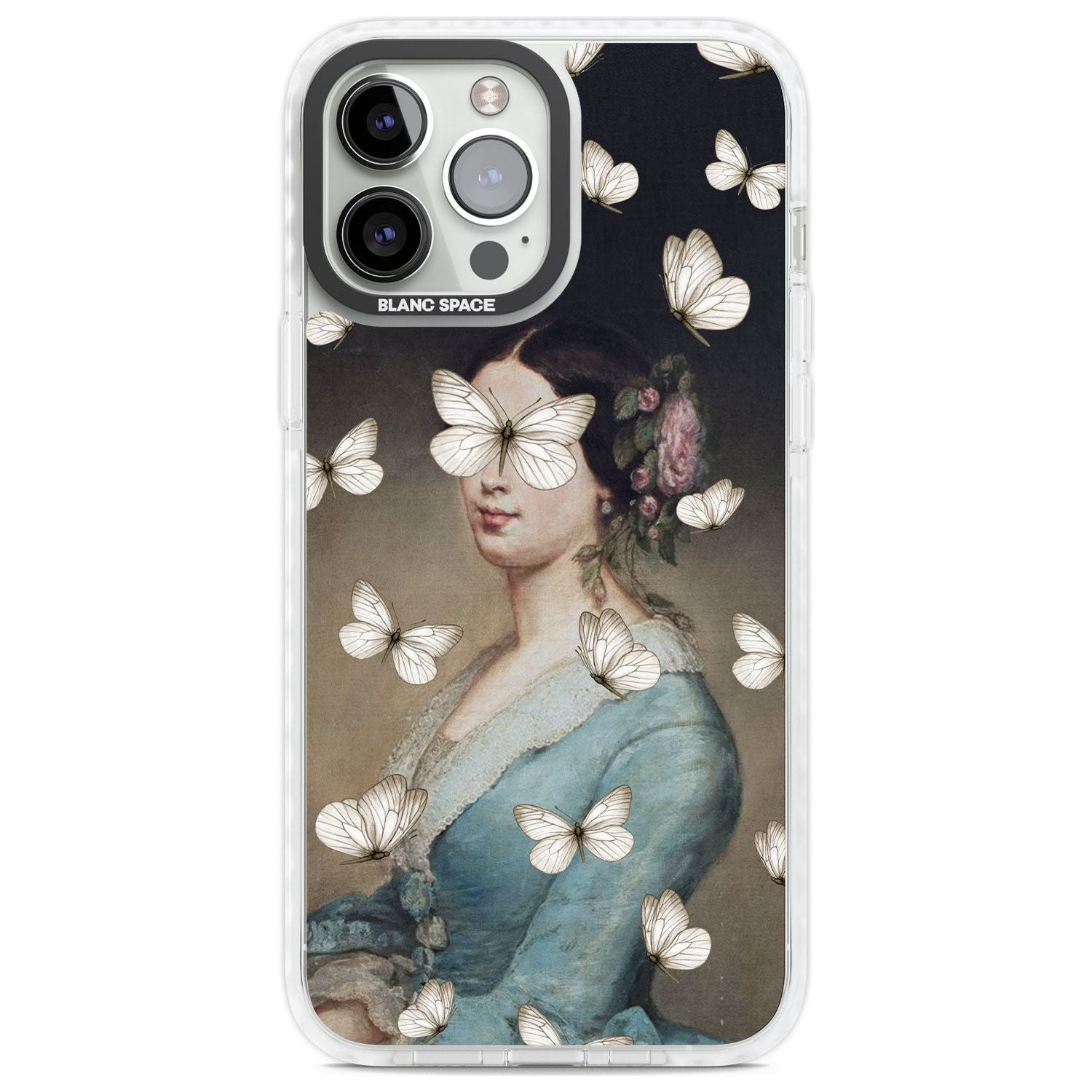 BUTTERFLY BEAUTY Phone Case iPhone 13 Pro Max / Impact Case,iPhone 14 Pro Max / Impact Case Blanc Space