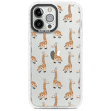 Cute Giraffe Pattern Clear Phone Case iPhone 13 Pro Max / Impact Case,iPhone 14 Pro Max / Impact Case Blanc Space